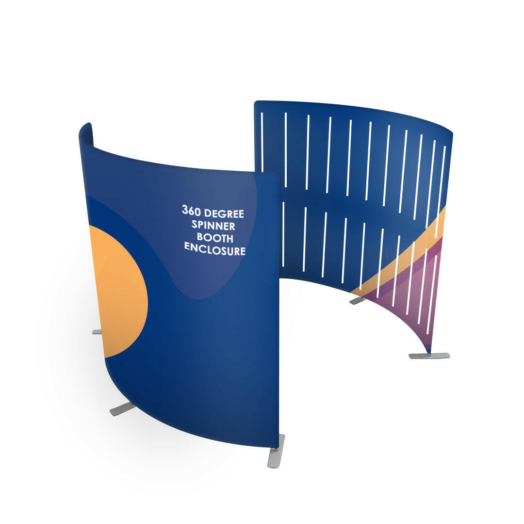 360° Spinner Booth Enclosure Backdrop with LED Light – Backdropsource NZ